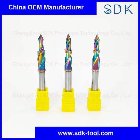 Gw 탄화물 정강이 3.175mm 편평한 바닥 텅스텐 탄화물 조각 절단기 목재용 CNC 도구